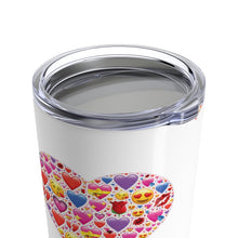 Load image into Gallery viewer, Tumbler HEART EMOTICON Hearts Pattern Insulated 20 oz Coffee Lover   Unisex Shipping Included