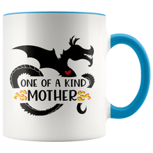 Load image into Gallery viewer, One of a Kind Dragon Mother, 11oz Accent Color Mug, Multi-Colors, Shipping Included