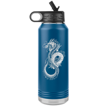 Load image into Gallery viewer, Chinese Art Dragon, 32oz Insulated Water Bottle, Multi Colors, Laser Etched, Shipping Included