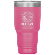 Load image into Gallery viewer, Dragon - BELIEVE, 30oz Insulated Travel Tumbler, Laser Etched, Multi Colors, Shipping Included