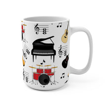 Load image into Gallery viewer, Music All Over Print Style 2 Mug 11oz/15oz Musician Gift Unisex Shipping Included