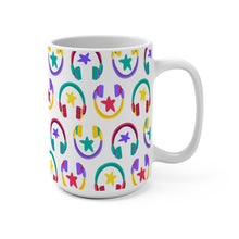 Load image into Gallery viewer, Brightly Colored Headphones Mug 11oz/15oz DeeJay DJ Musician Gift Unisex Shipping Included