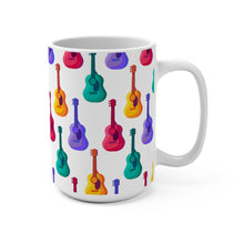 Load image into Gallery viewer, Brightly Colored Acoustic Guitars Mug 11oz/15oz Musician Gift Unisex Shipping Included