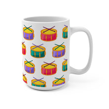 Load image into Gallery viewer, Brightly Colored Snare Drums Mug 11oz/15oz Musician Gift Unisex Shipping Included