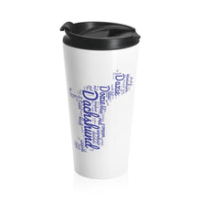 Load image into Gallery viewer, Doxie Text Word Cloud 15 oz Stainless Steel Travel Mug - Free Shipping