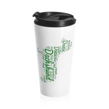 Load image into Gallery viewer, Doxie Text Word Cloud 15 oz Stainless Steel Travel Mug - Free Shipping