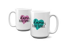 Load image into Gallery viewer, DAMN, THAT SMILE. Valentine Mug Multiple Sizes Unisex Gift Present Shipping Included
