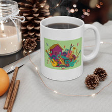 Load image into Gallery viewer, Music Fest Poster Art Mug 11oz/15oz Festival Concert Musician Gift Unisex Shipping Included