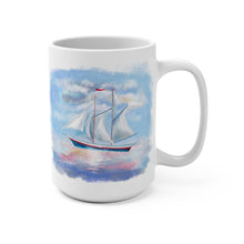 Load image into Gallery viewer, Multi Masted Sailboat Ceramic Mug 11/15 oz, Perfect for Sailor, Boater, Yachtsman - Shipping Included