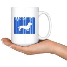 Load image into Gallery viewer, Retro Cool Dachshund Text Mug, 15 oz, Multiple Colors - Free Shipping