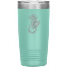 Load image into Gallery viewer, Chinese Art Dragon, 20oz Insulated Travel Tumbler, Laser Etched, Multi Colors, Shipping Included