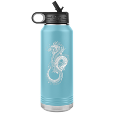 Load image into Gallery viewer, Chinese Art Dragon, 32oz Insulated Water Bottle, Multi Colors, Laser Etched, Shipping Included