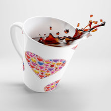 Load image into Gallery viewer, Latte Mug  HEART EMOTICONS 12 oz Shipping Included