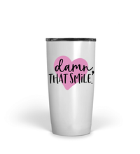 Load image into Gallery viewer, Tumbler DAMN, THAT SMILE Insulated 20 oz Multi Colors Love Coffee Lover  Travel  Unisex