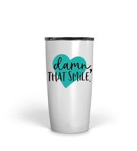 Load image into Gallery viewer, Tumbler DAMN, THAT SMILE Insulated 20 oz Multi Colors Love Coffee Lover  Travel  Unisex