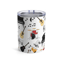 Load image into Gallery viewer, Musical Instrument All Over Pattern #2 Insulated Tumbler 10oz Unisex Gift Musician Shipping Included
