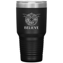Load image into Gallery viewer, Dragon - BELIEVE, 30oz Insulated Travel Tumbler, Laser Etched, Multi Colors, Shipping Included