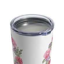 Load image into Gallery viewer, MOM Pink and Purple Floral Insulated Tumbler 10oz Gift Mother Mama Shipping Included