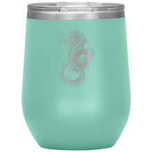 Load image into Gallery viewer, Chinese Art Dragon 12oz Insulated Wine Tumbler, Laser Etched, Multi Colors, Shipping Included