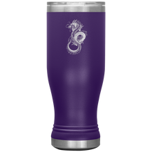 Load image into Gallery viewer, Chinese Art Dragon, 20oz Insulated Boho Tumbler, Laser Etched, Multi Colors, Shipping Included