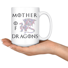 Load image into Gallery viewer, Mother of Dragons, Pastel Floral, 11oz & 15oz Mug Options, Free Shipping