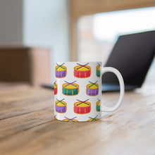 Load image into Gallery viewer, Brightly Colored Snare Drums Mug 11oz/15oz Musician Gift Unisex Shipping Included