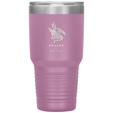 Load image into Gallery viewer, Dragon is My Spirit Animal, 30oz Insulated Travel Tumbler, Laser Etched, Multi Colors, Shipping Included
