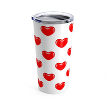 Load image into Gallery viewer, Tumbler JELLY BEAN HEARTS Pattern Insulated 20 oz Coffee Lover Unisex Shipping Included