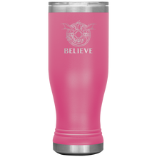 Load image into Gallery viewer, Dragon - BELIEVE, 20 oz Insulated Boho Travel Tumbler, Multi Colors, Shipping Included