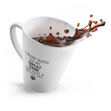 Load image into Gallery viewer, I Work Hard For My Great Dane 12 oz Ceramic Latte Mug, Dog Pup Puppy Fur Kid Baby Unisex Gift, Free Shipping