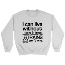 Load image into Gallery viewer, I Can Live Without Many Things Unisex Sweat Shirt Multi Colors Extended Sizes Shipping Included