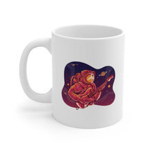 Load image into Gallery viewer, Guitar Playing Astronaut Mug 11oz/15oz Musician Gift Unisex Shipping Included
