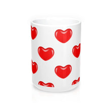 Load image into Gallery viewer, JELLYBEAN HEARTS Pattern Valentine Amour Sweetie Mug 11oz/15oz Shipping Included