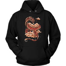 Load image into Gallery viewer, Tattoo Inspired Dragon Unisex Hoodie, Multi Colors, Extended Sizes Available, Shipping Included