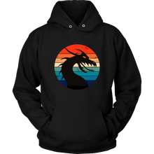 Load image into Gallery viewer, Retro Dragon Profile Unisex Hoodie, Multi Colors, Extended Sizes Available, Free Shipping