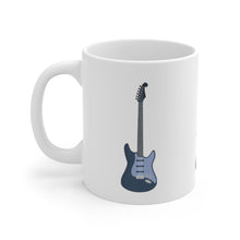 Load image into Gallery viewer, Steel Blue Electric Guitar X3 Mug 11oz/15oz Musician Gift Unisex Shipping Included