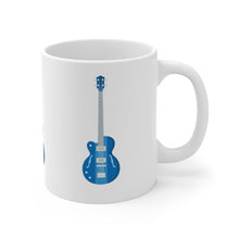 Load image into Gallery viewer, Blue Electric Bass Guitar X3 Mug 11oz/15oz Musician Gift Unisex Shipping Included