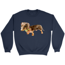 Load image into Gallery viewer, Doxie Flower Collar Unisex Sweatshirt Multi Color Extended Sizes Free Shipping