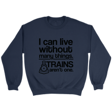 Load image into Gallery viewer, I Can Live Without Many Things Unisex Sweat Shirt Multi Colors Extended Sizes Shipping Included