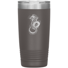 Load image into Gallery viewer, Chinese Art Dragon, 20oz Insulated Travel Tumbler, Laser Etched, Multi Colors, Shipping Included