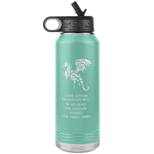 Load image into Gallery viewer, Dragon - I've Flamed You 3 Times, 32oz Insulated Water Bottle, Multi Colors, Shipping Included