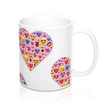 Load image into Gallery viewer, HEART EMOTICONS Pattern  Emojis Love Valentine Partner Mug 11oz/15oz Shipping Included