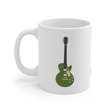 Load image into Gallery viewer, Green Electric Guitar X3 Mug 11oz/15oz Musician Gift Unisex Shipping Included