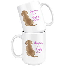 Load image into Gallery viewer, Doxie Happiness Mug, Blonde - 11 & 15 oz - FREE SHIPPING
