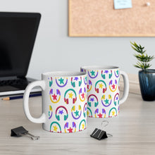 Load image into Gallery viewer, Brightly Colored Headphones Mug 11oz/15oz DeeJay DJ Musician Gift Unisex Shipping Included