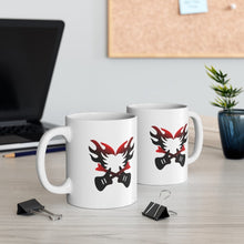 Load image into Gallery viewer, Red and Black Flaming Electric Guitars Mug 11oz/15oz Musician Gift Unisex Shipping Included