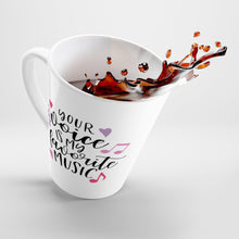 Load image into Gallery viewer, Latte Mug YOUR VOICE IS MY FAVE MUSIC 12 oz Shipping Included