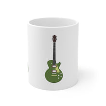 Load image into Gallery viewer, Green Electric Guitar X3 Mug 11oz/15oz Musician Gift Unisex Shipping Included