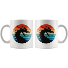 Load image into Gallery viewer, Retro Dragon Head Profile, 11oz & 15oz Mug Options, Free Shipping