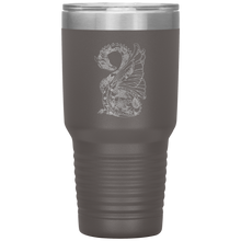 Load image into Gallery viewer, Tattoo Inspired Dragon Design, 30oz Insulated Travel Tumbler, Laser Etched, Multi Colors, Shipping Included